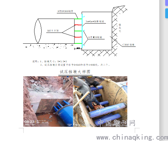 大口径输水管道水压试验方案浅析