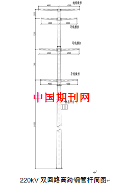 杆设计与应用           两所屯220kv变至小寨110kv变双回110kv线路