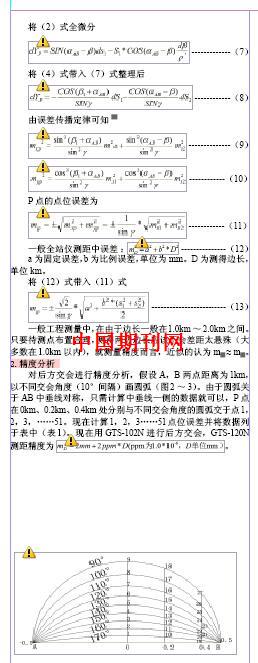 全站仪后方交会分析