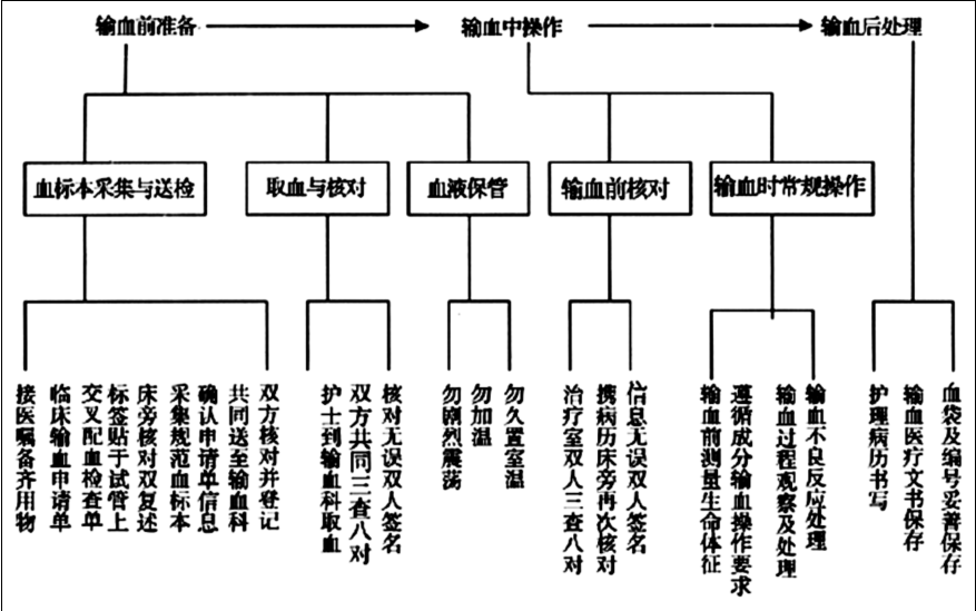 临床输血护理中的输血路径分析