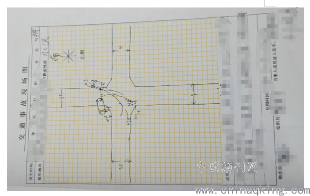 根据委托方提供的材料,检验及能量守恒定律,由《道路交通事故现场图》