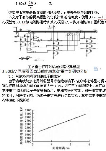 500kv同塔双回直流输电线路的防雷性能研究